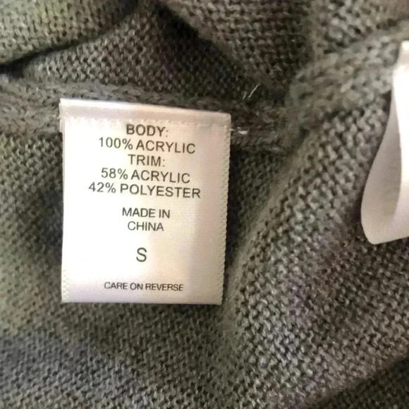 NY&C size small button up sweater cardigan gray - Picture 14 of 15